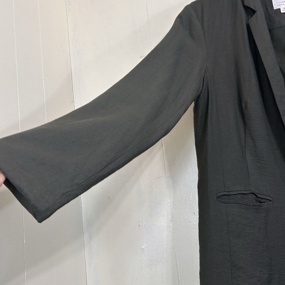 Lauren Conrad Blazer Size S Olive Green Open Blazer Long Sleeve Size Small - Picture 9 of 13